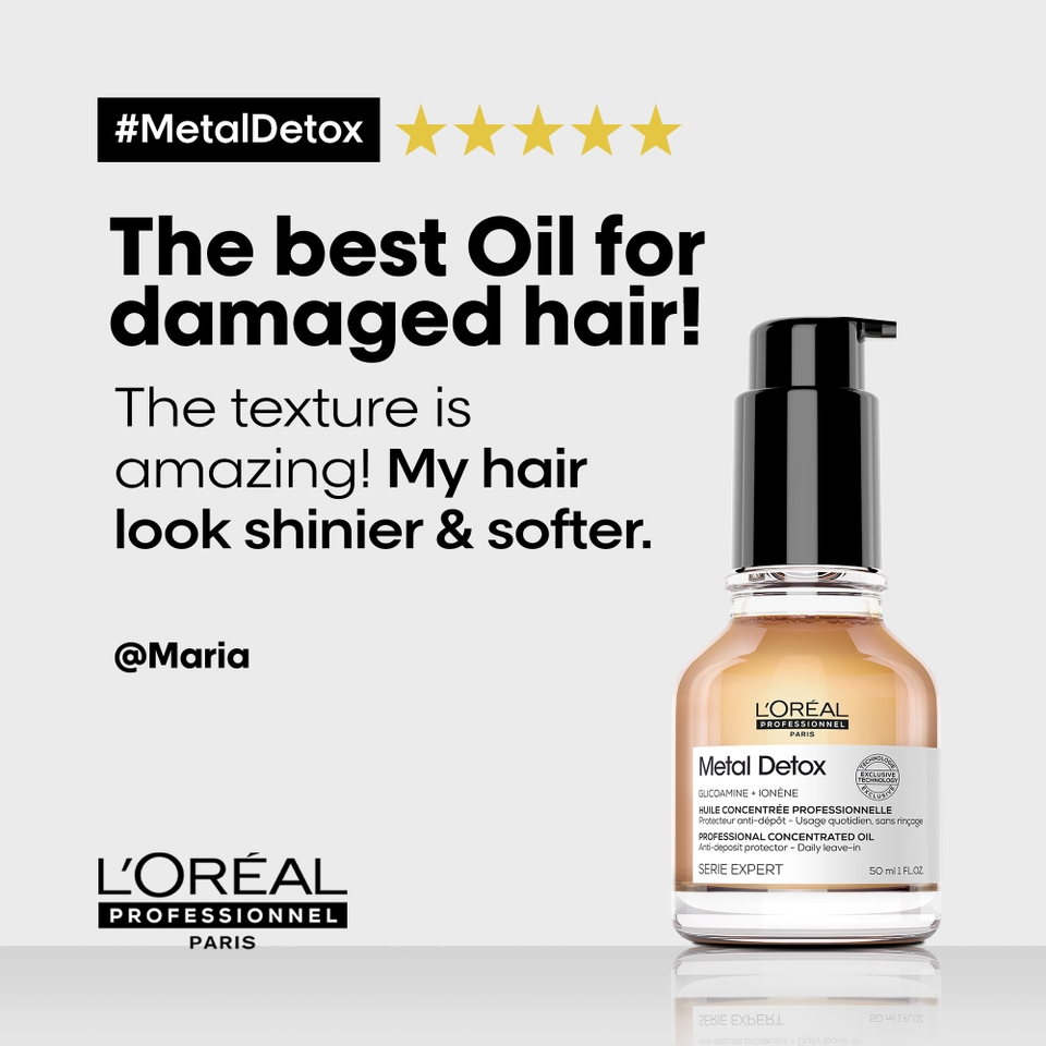 L'Oréal Professionnel Metal Detox Anti-deposit Protector Concentrated Hair Oil 50ml