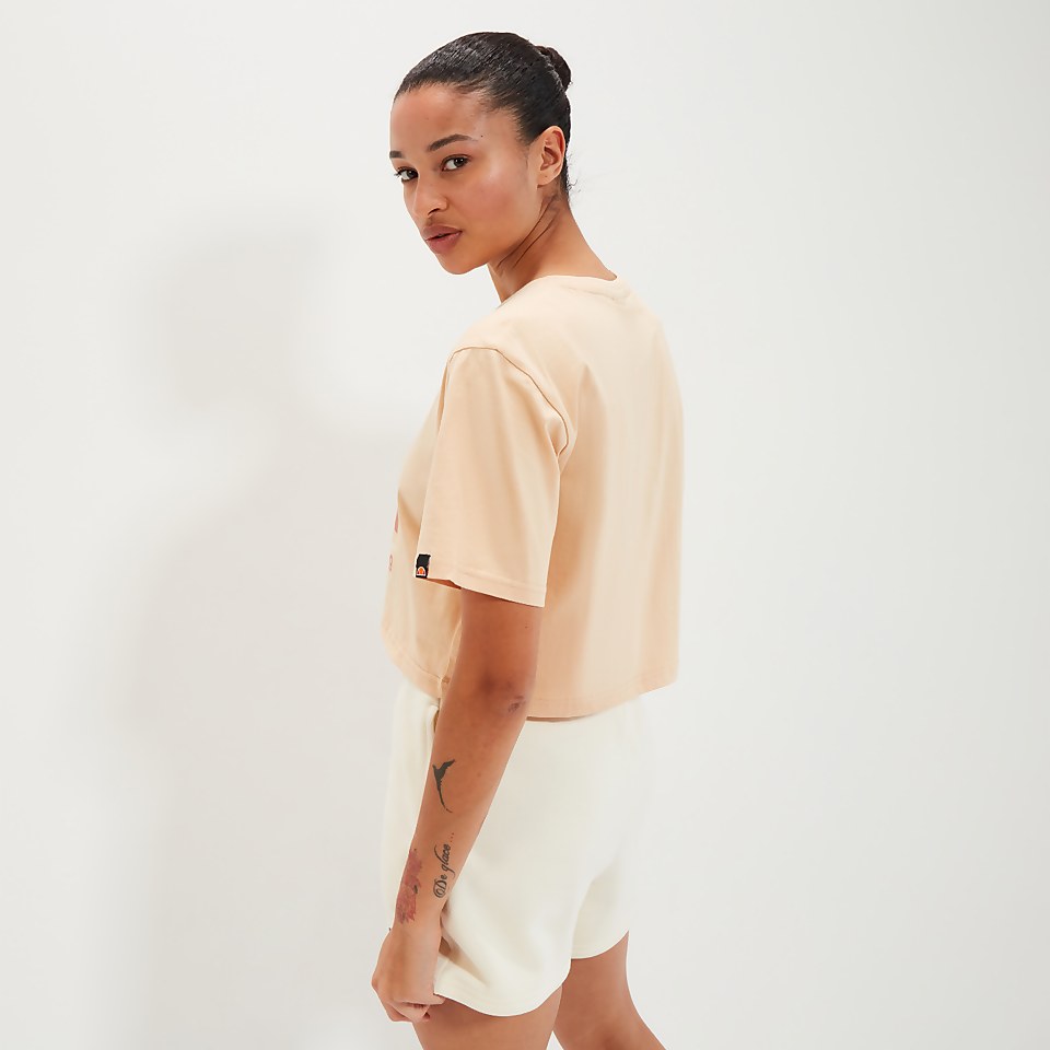 Women's Volia Crop T-Shirt Light Brown