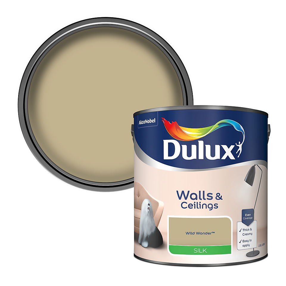 Dulux Walls & Ceilings Silk Paint Wild Wonder - 2.5L