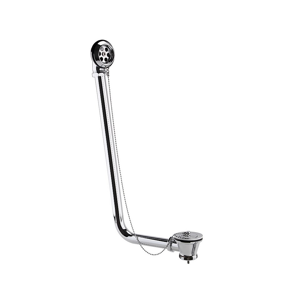 Bathstore Traditional Exposed Bath Waste - Chrome