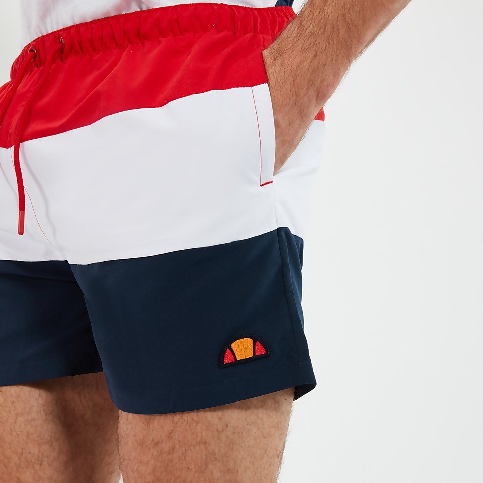 Cielo Badeshorts Rot/Marine/Weiß für Herren