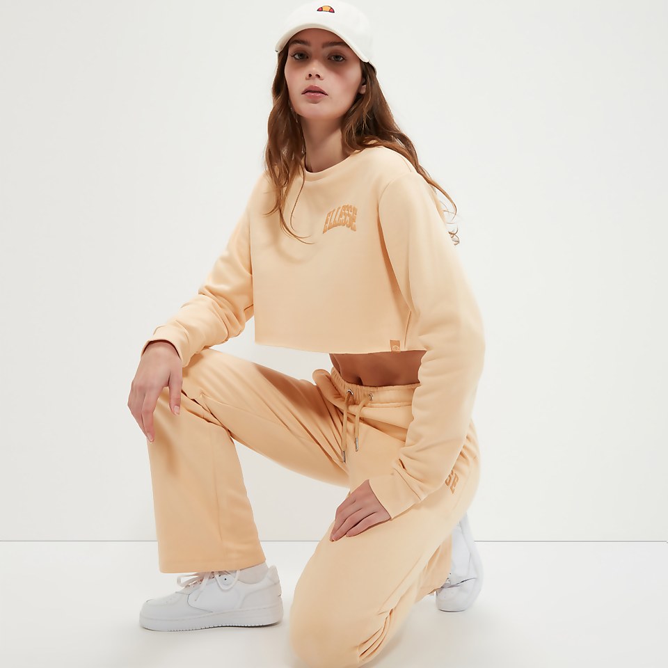 Canleo Crop Sweatshirt Hellbraun für Damen
