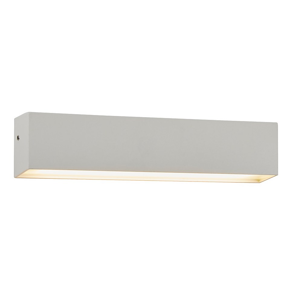 Cannes 10w Outdoor LED Linear Wall Light (IP54) - White