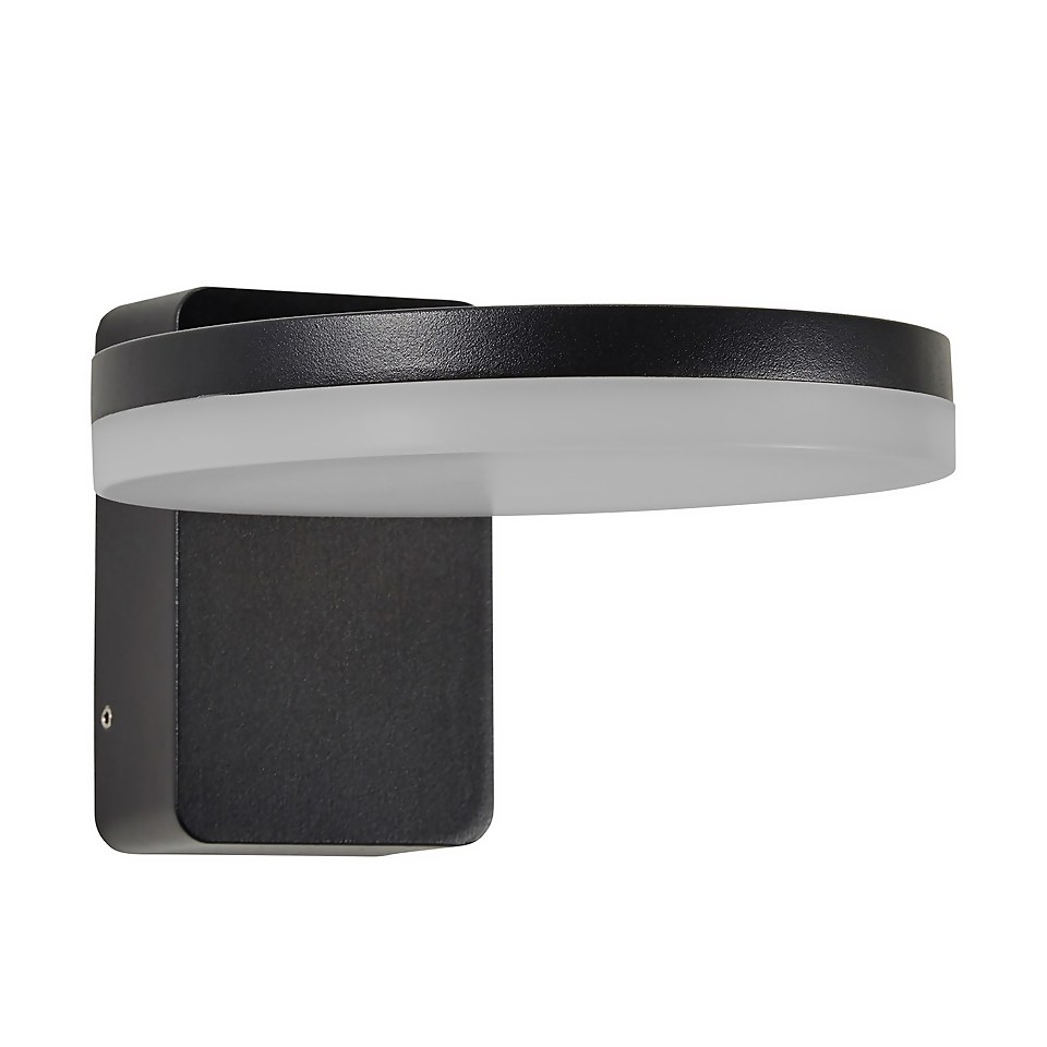 Corte 12w Outdoor LED Wall Light (IP65) - Black