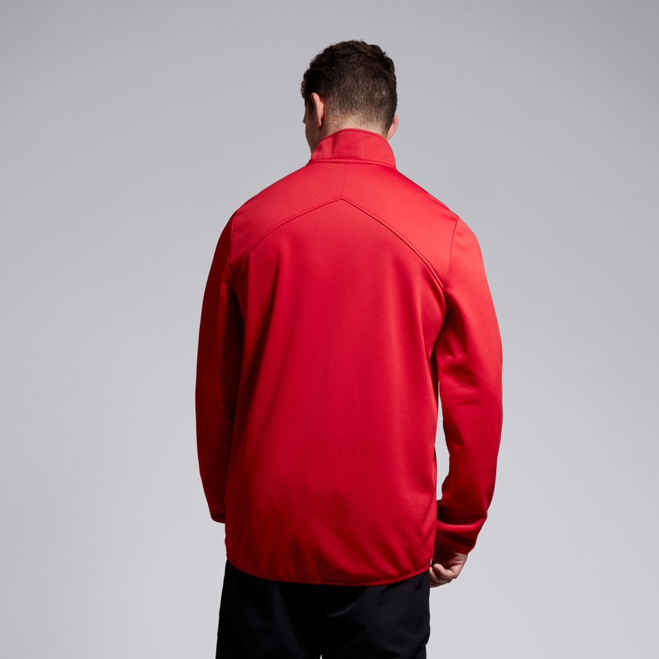 MEN'S CLUB QZ MID LAYER TRAINING TOP RED
