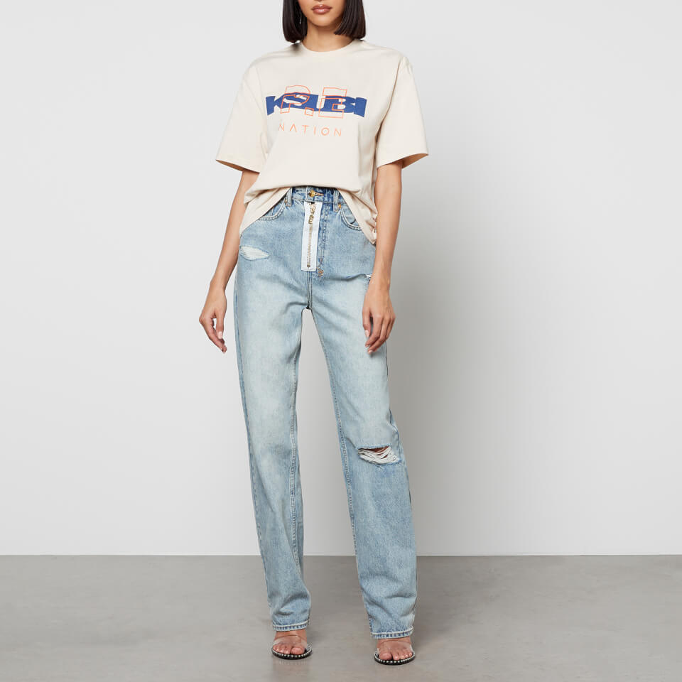 P.E Nation X KSUBI Playback Zipped N Ripped Denim Jeans