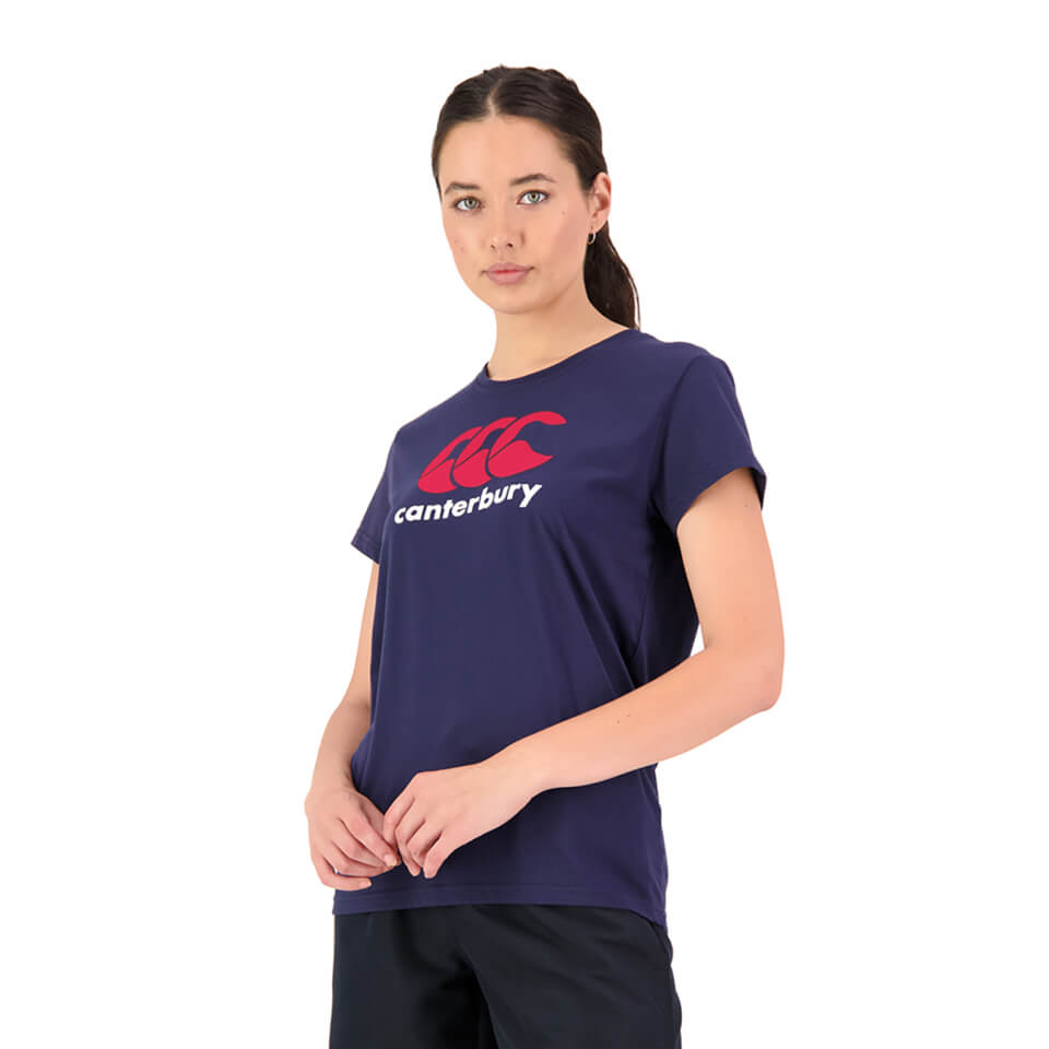 Women's CCC Anchor T-Shirt in Navy Blue