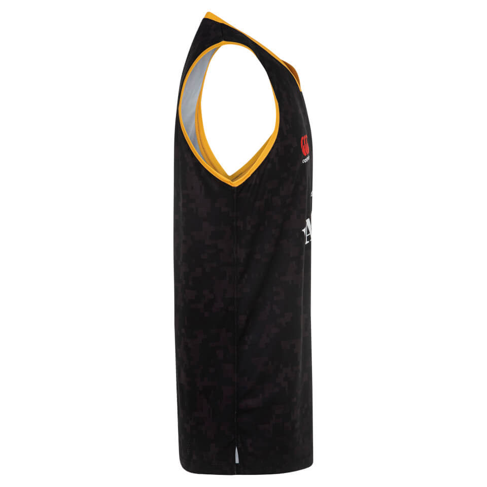 Mens Taranaki Replica Training Singlet in Black