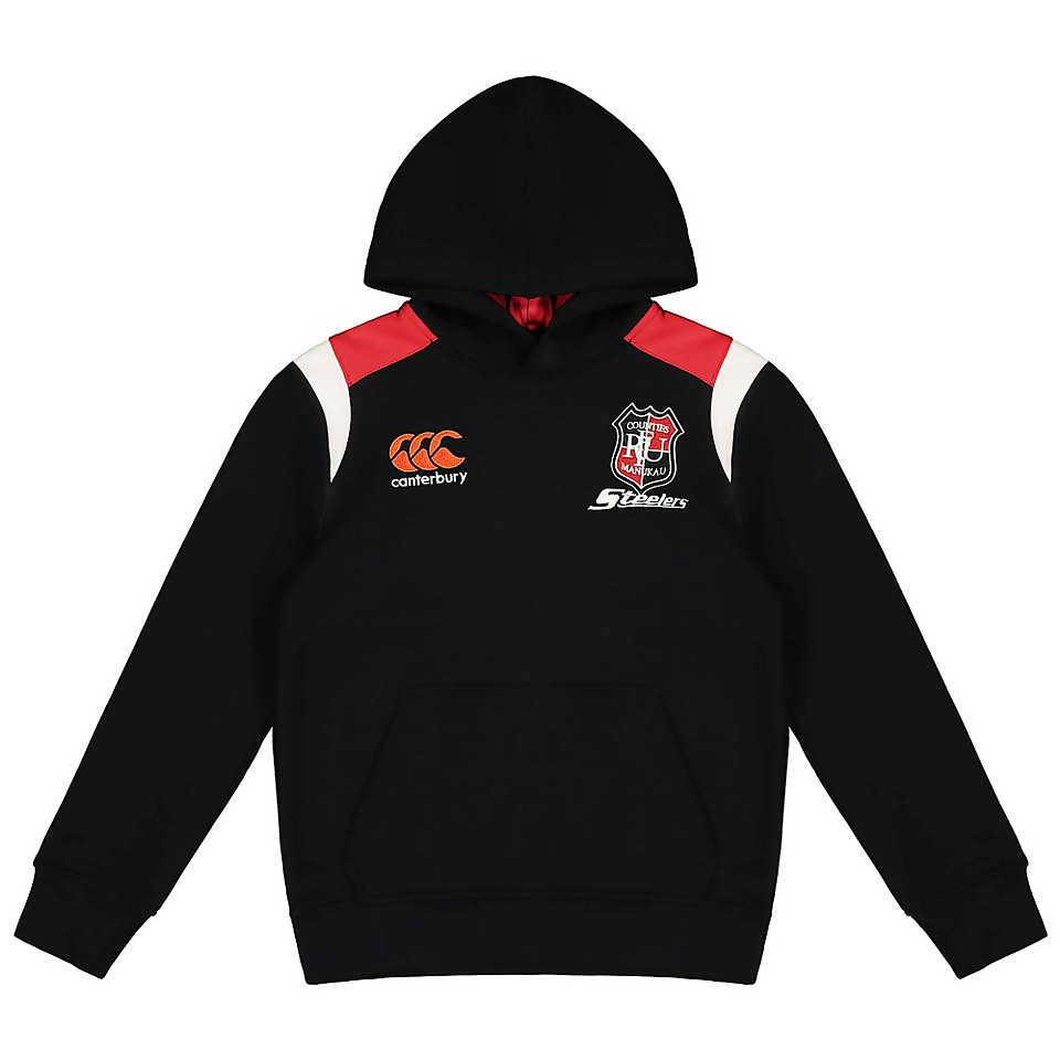 Kids Counties Manukau Replica Hoodie in Black