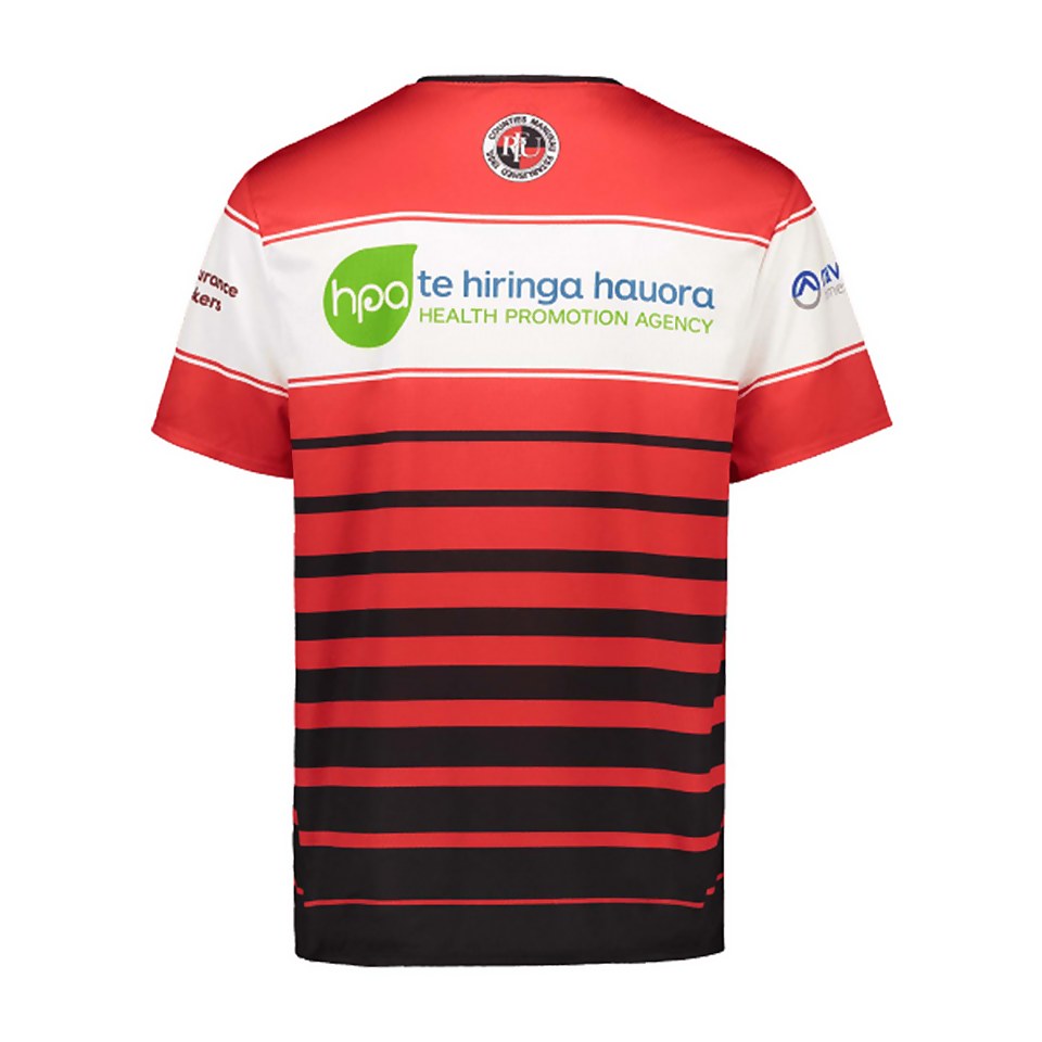 Mens Counties Manukau Replica Training T-Shirt in Black