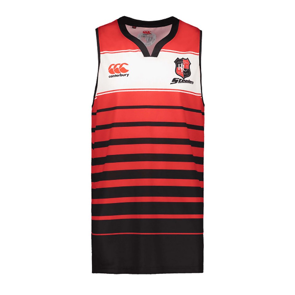 Mens Counties Manukau Replica Training Singlet in Black