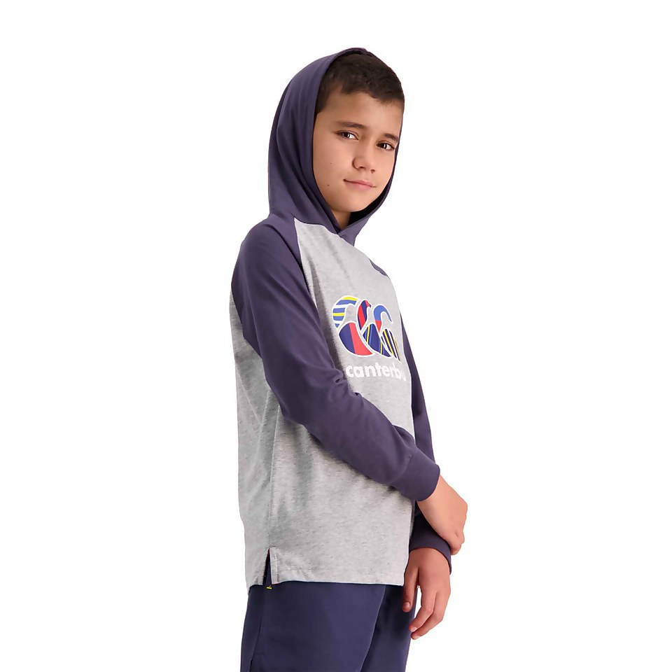 Kids CCC Uglies Hooded Long Sleeve T-Shirt in Grey