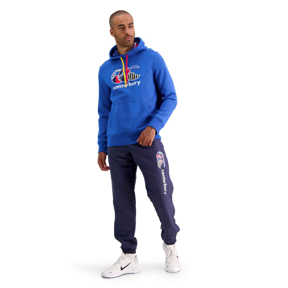 Mens Uglies Tapered Cuff Stadium Pant in Blue