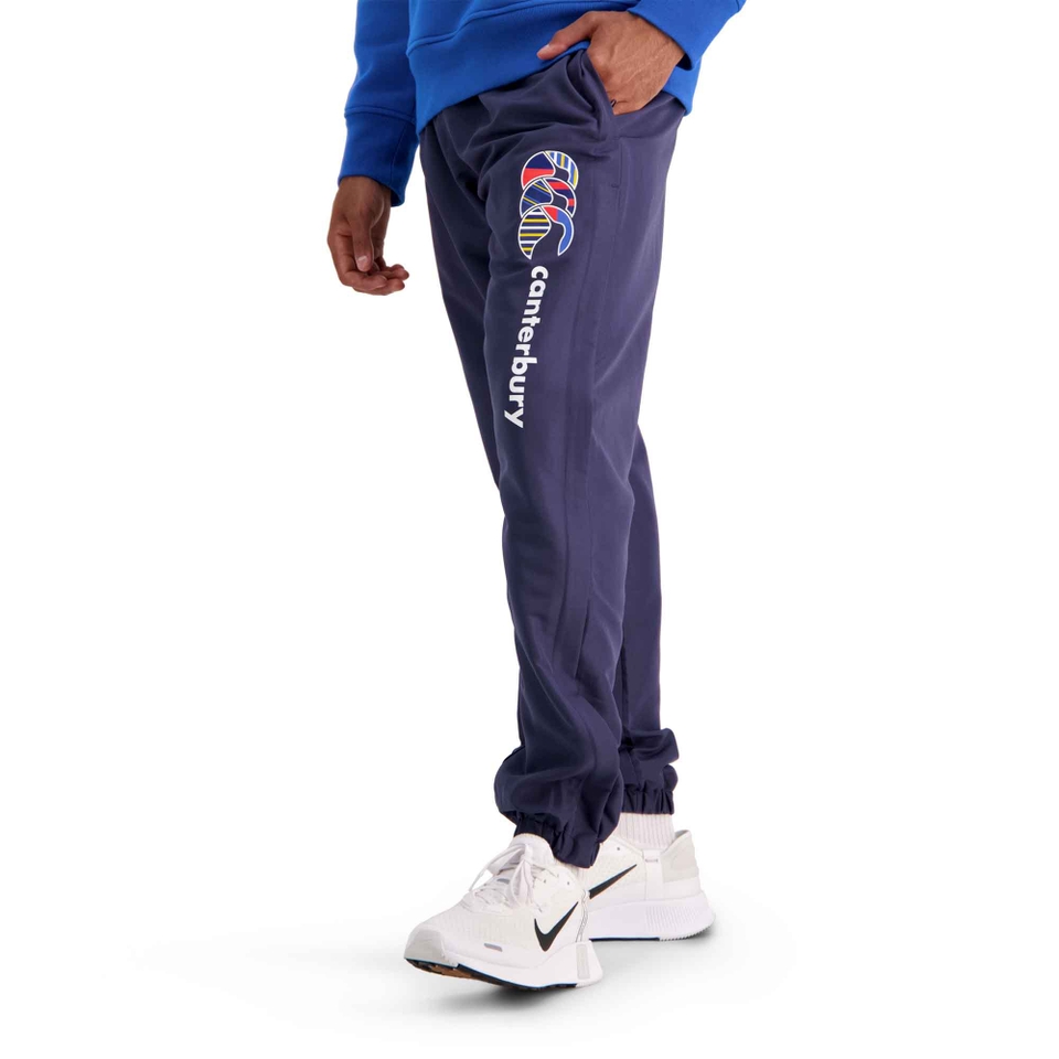Mens Uglies Tapered Cuff Stadium Pant in Blue