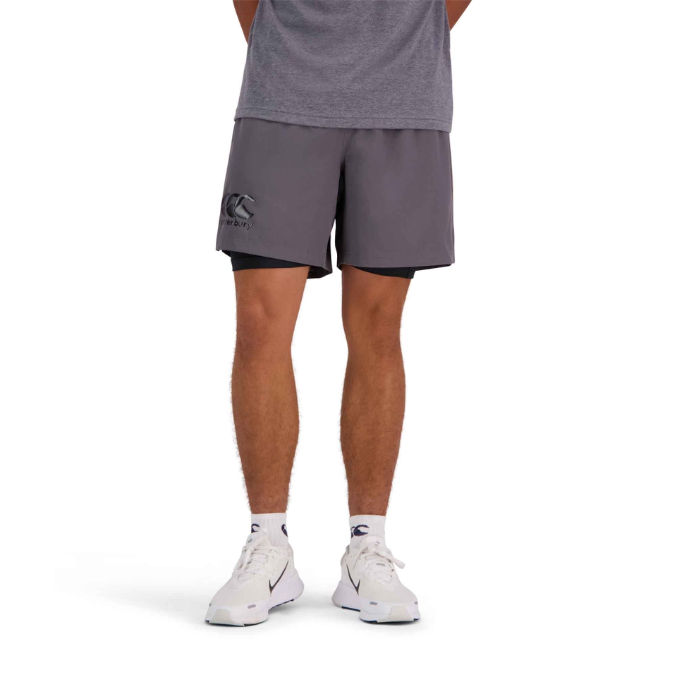 MENS VAPODRI 7" TEMPO 2-IN-1 SHORT IN GREY