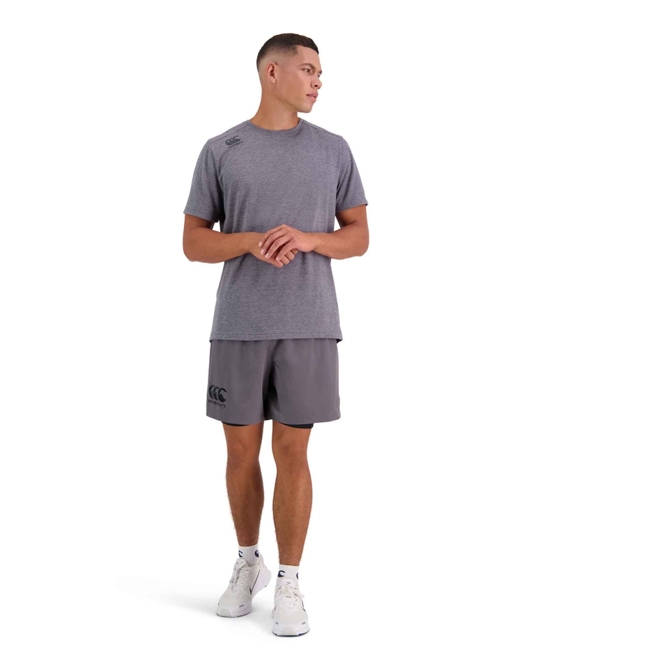 MENS VAPODRI 7" TEMPO 2-IN-1 SHORT IN GREY