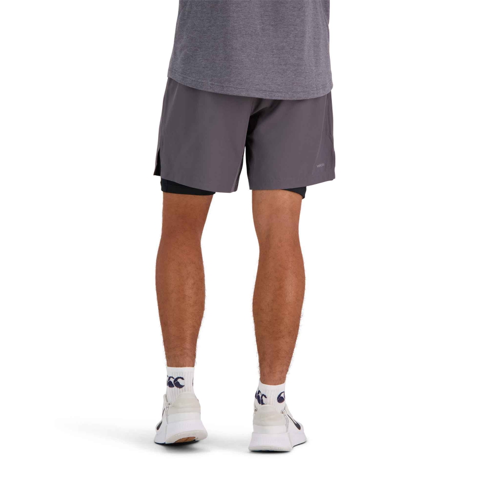 MENS VAPODRI 7" TEMPO 2-IN-1 SHORT IN GREY