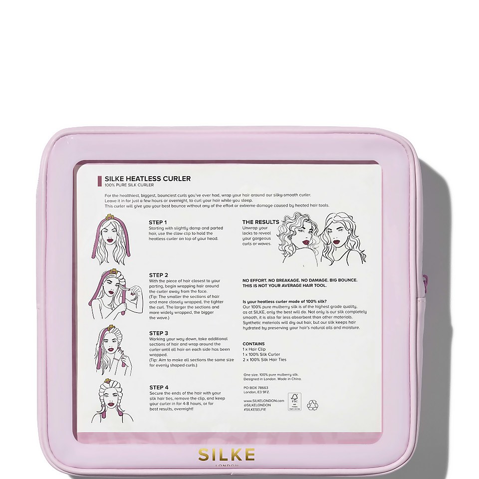 SILKE London Heatless Curler - Pink