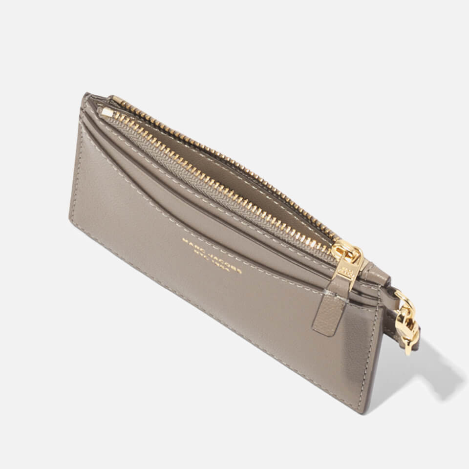 Marc Jacobs The Top Zip Wristlet Leather Wallet