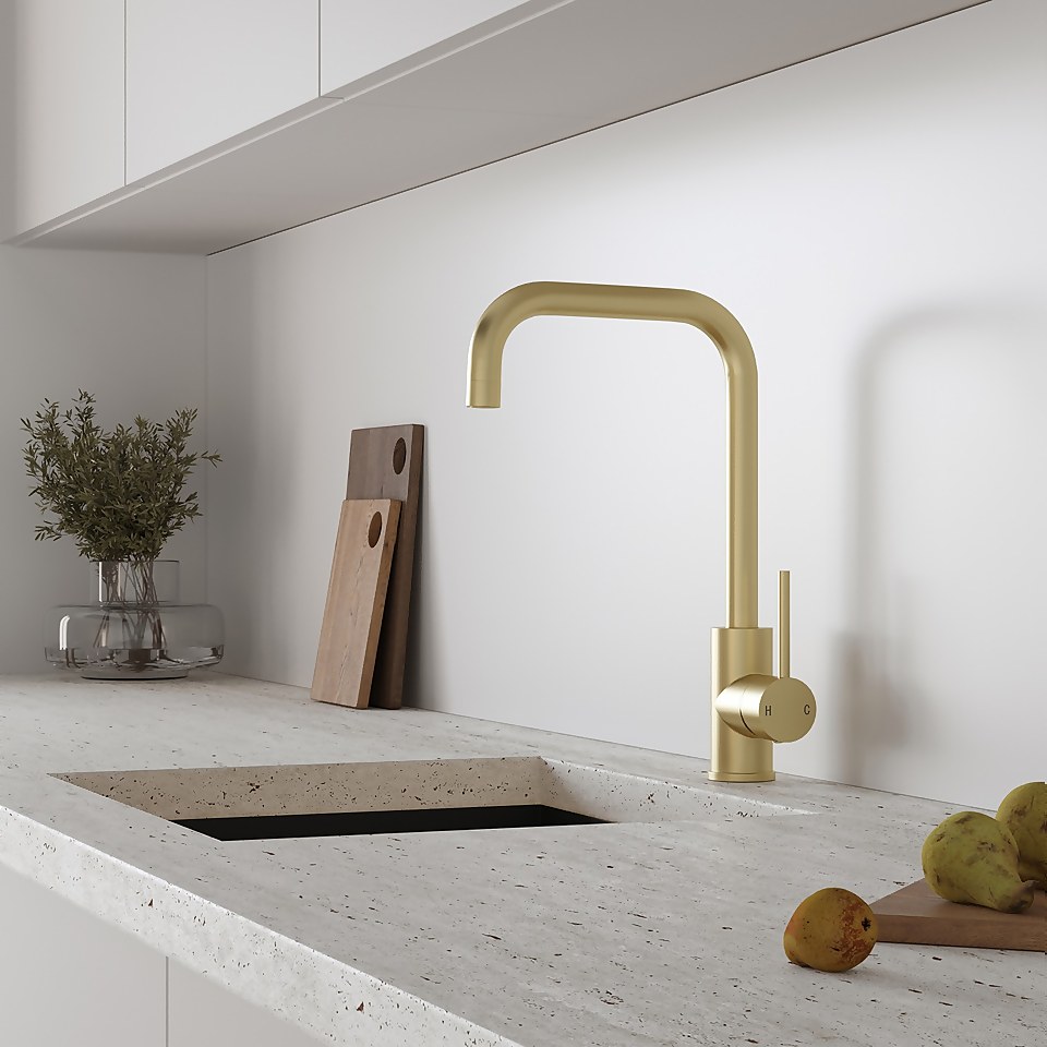Iona Side Lever Tap - Brushed Brass