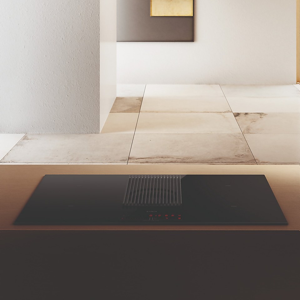 Elica NTPRIMERC 83cm Venting Induction Hob Black Glass For