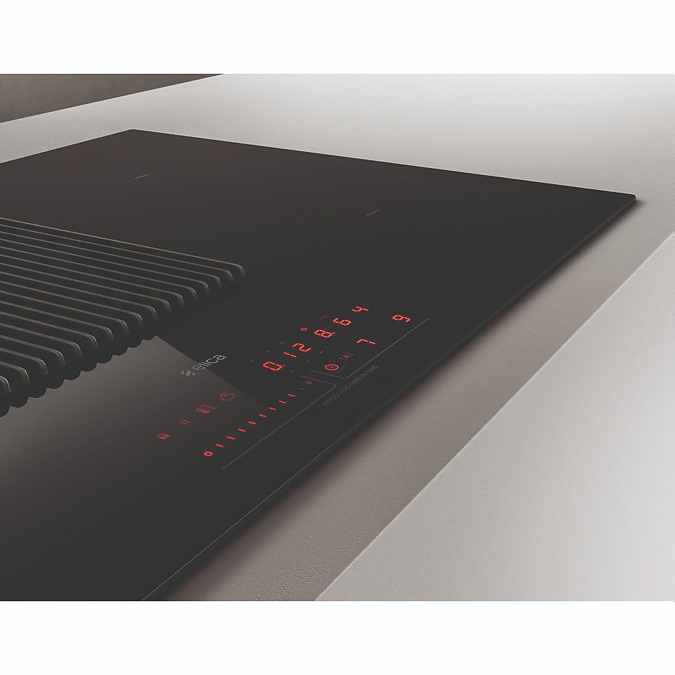 Elica NTPRIMERC 83cm Venting Induction Hob Black Glass For