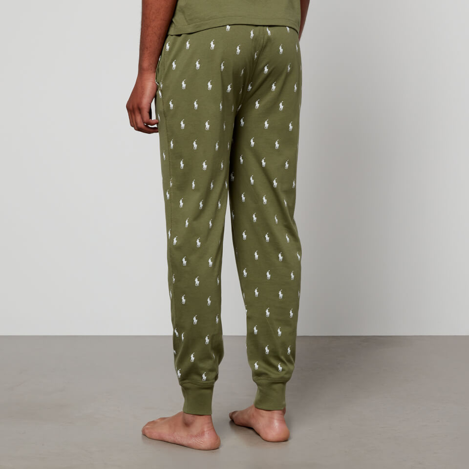Polo Ralph Lauren Logo Print Cotton Jersey Jogging Bottoms Coggles