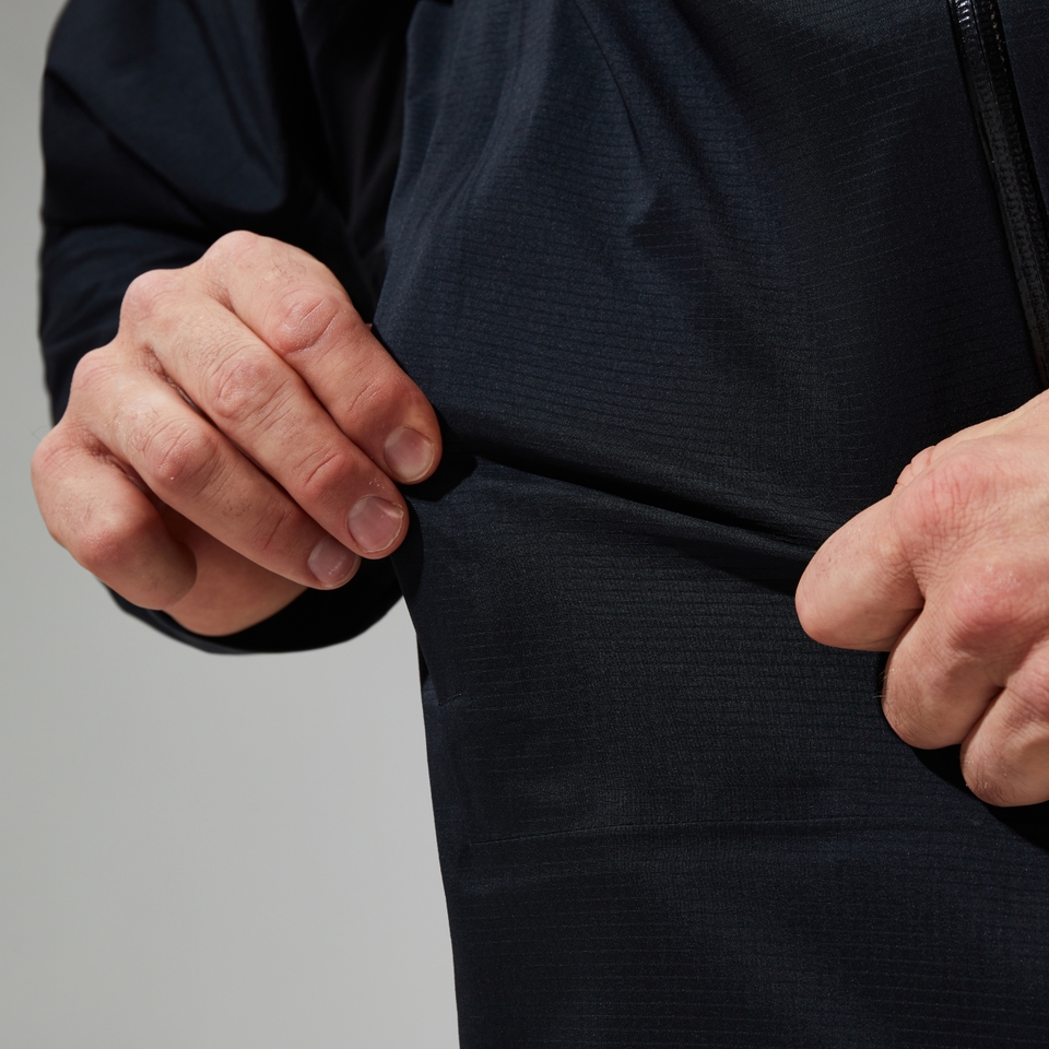 Wasserdichte Truda Flex Herren-Jacke Schwarz