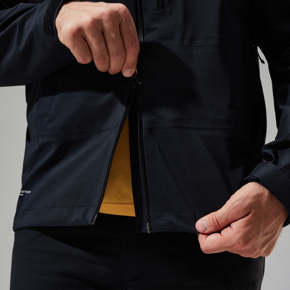 Wasserdichte Truda Flex Herren-Jacke Schwarz