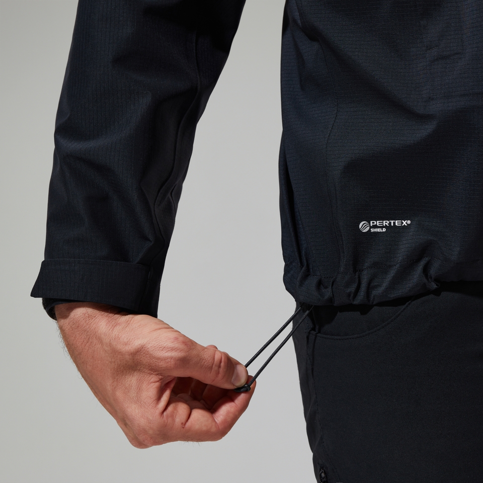 Wasserdichte Truda Flex Herren-Jacke Schwarz
