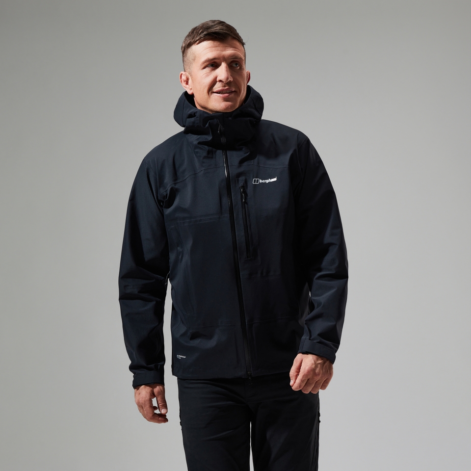 Wasserdichte Truda Flex Herren-Jacke Schwarz