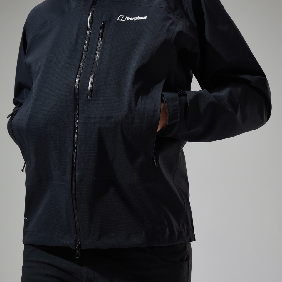 Wasserdichte Truda Flex Herren-Jacke Schwarz