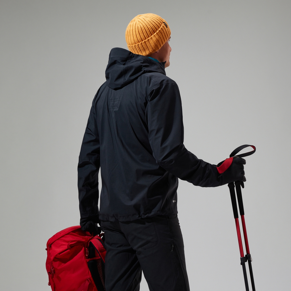 Wasserdichte Truda Flex Herren-Jacke Schwarz