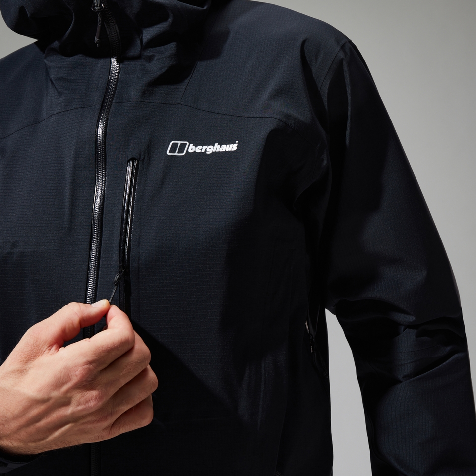 Wasserdichte Truda Flex Herren-Jacke Schwarz