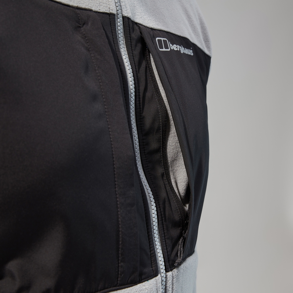 Prism Guide InterActive Polartec Fleecejacke für Herren Grau