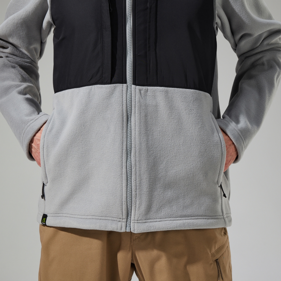 Prism Guide InterActive Polartec Fleecejacke für Herren Grau