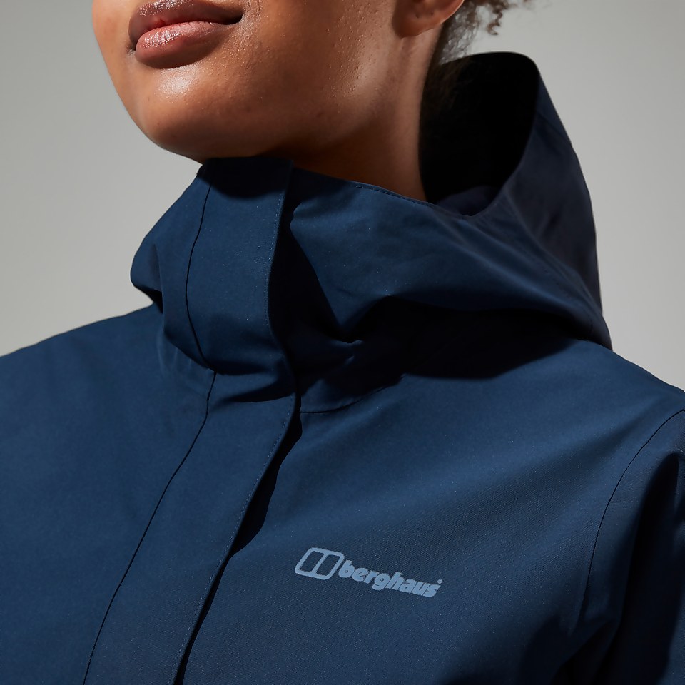 Omeara Lange Jacke für Damen - Dunkelblua