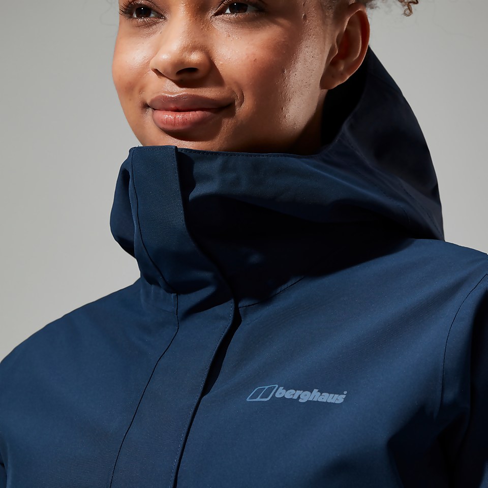Omeara Lange Jacke für Damen - Dunkelblua