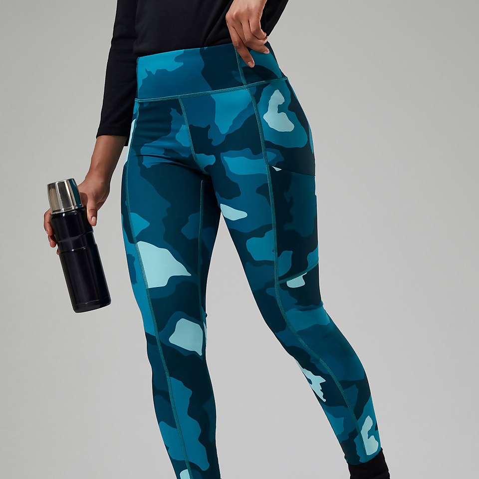 Zannia 7/8 Leggings für Damen - Türkis/Dunkelblua