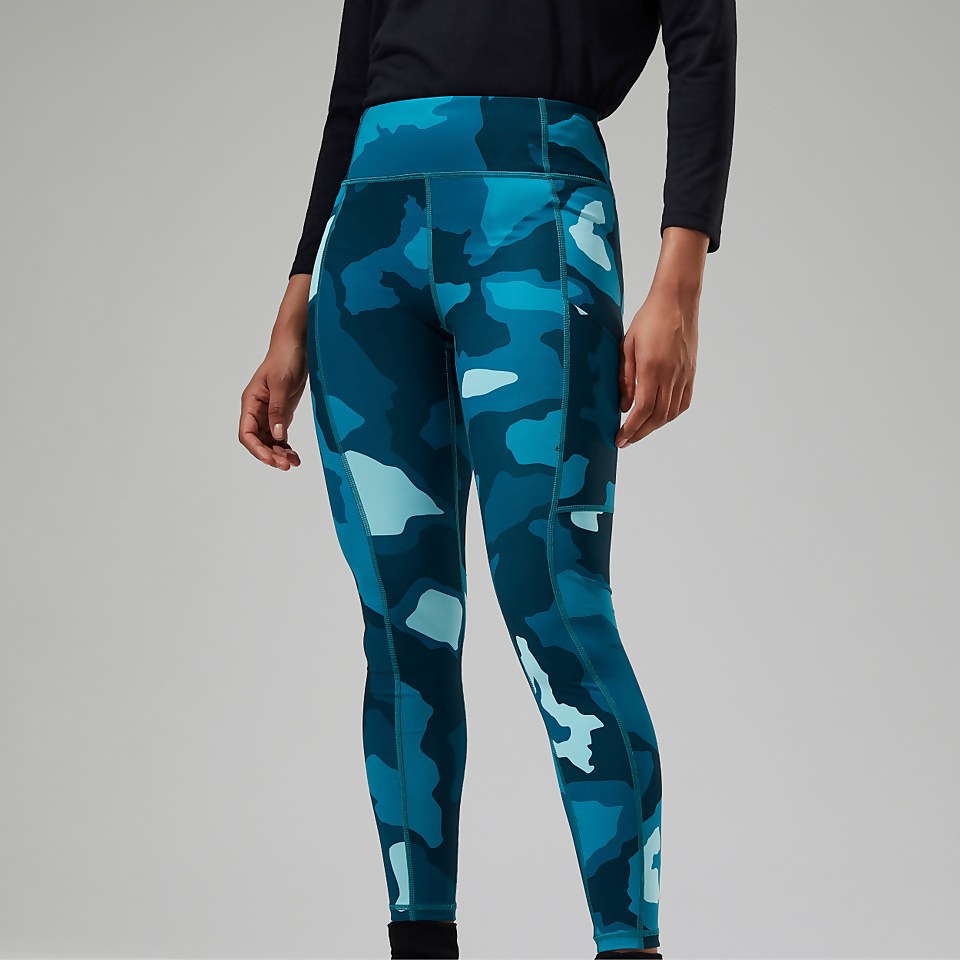 Zannia 7/8 Leggings für Damen - Türkis/Dunkelblua