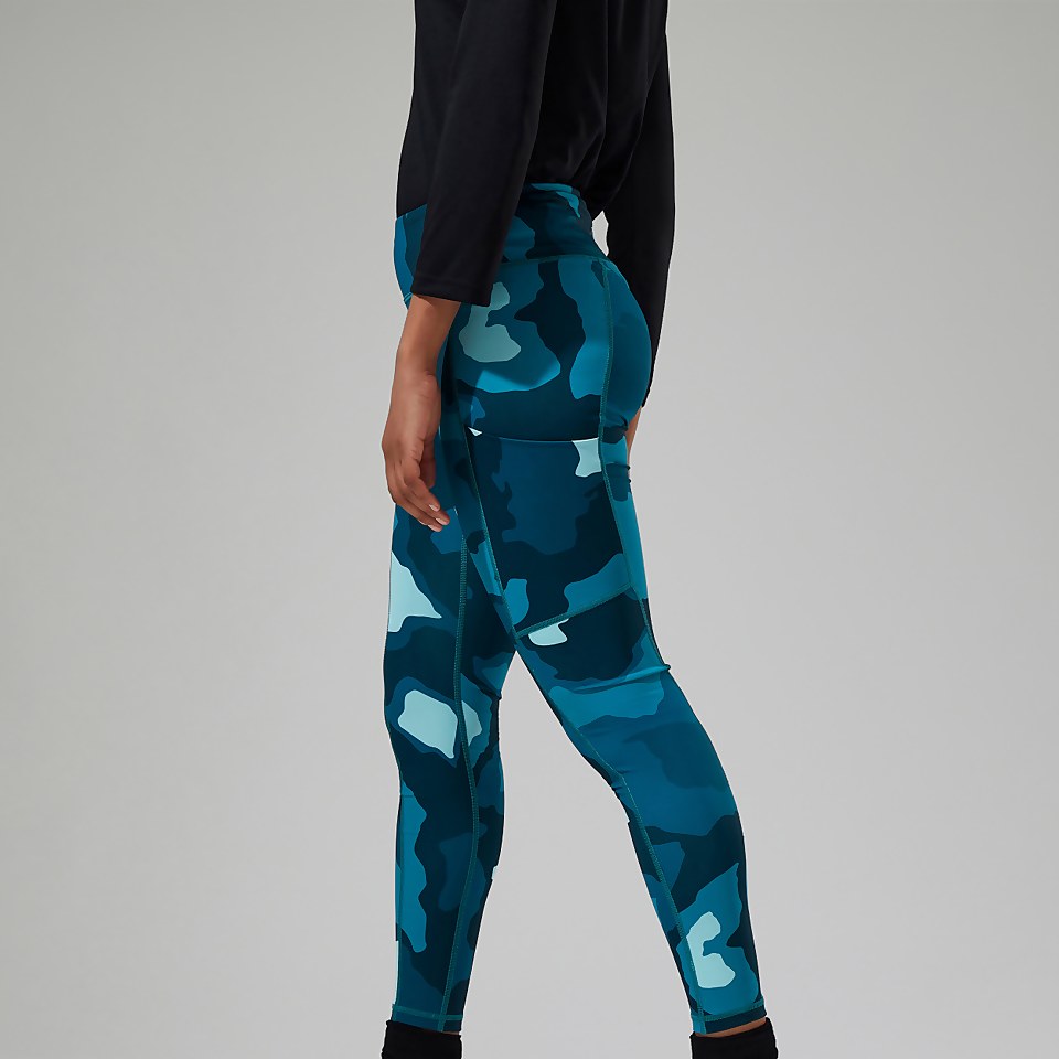 Zannia 7/8 Leggings für Damen - Türkis/Dunkelblua