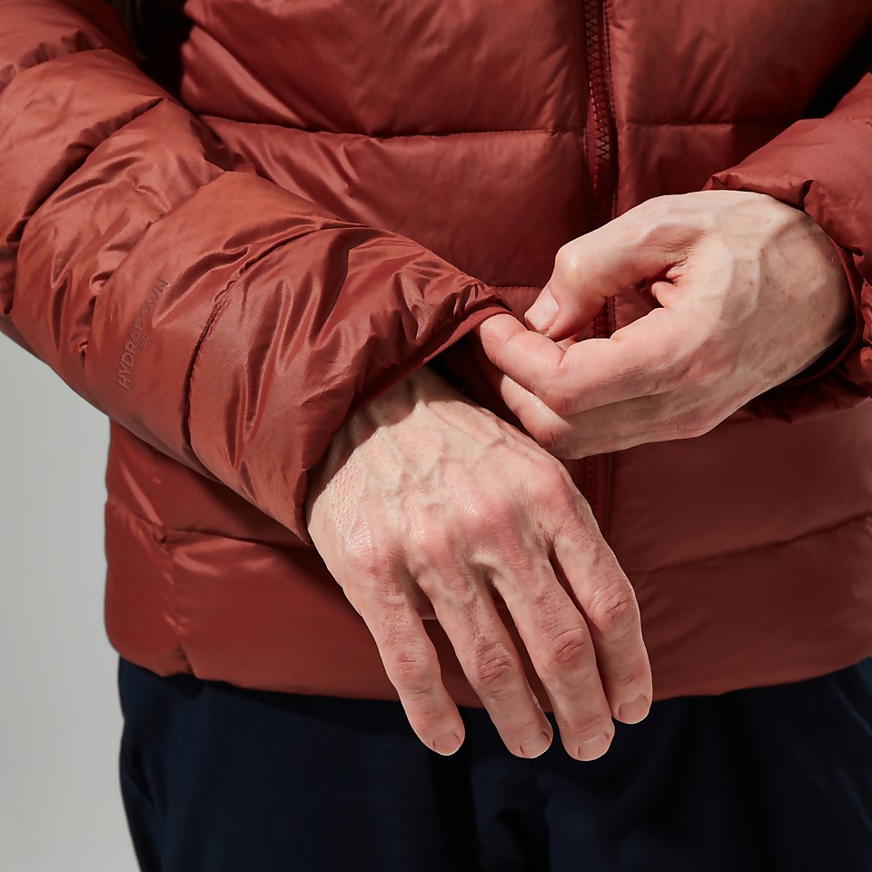 Silksworth Daunenjacke mit Kapuze für Herren - Rot