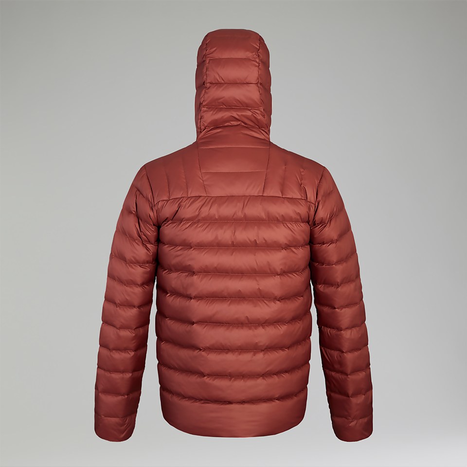 Silksworth Daunenjacke mit Kapuze für Herren - Rot