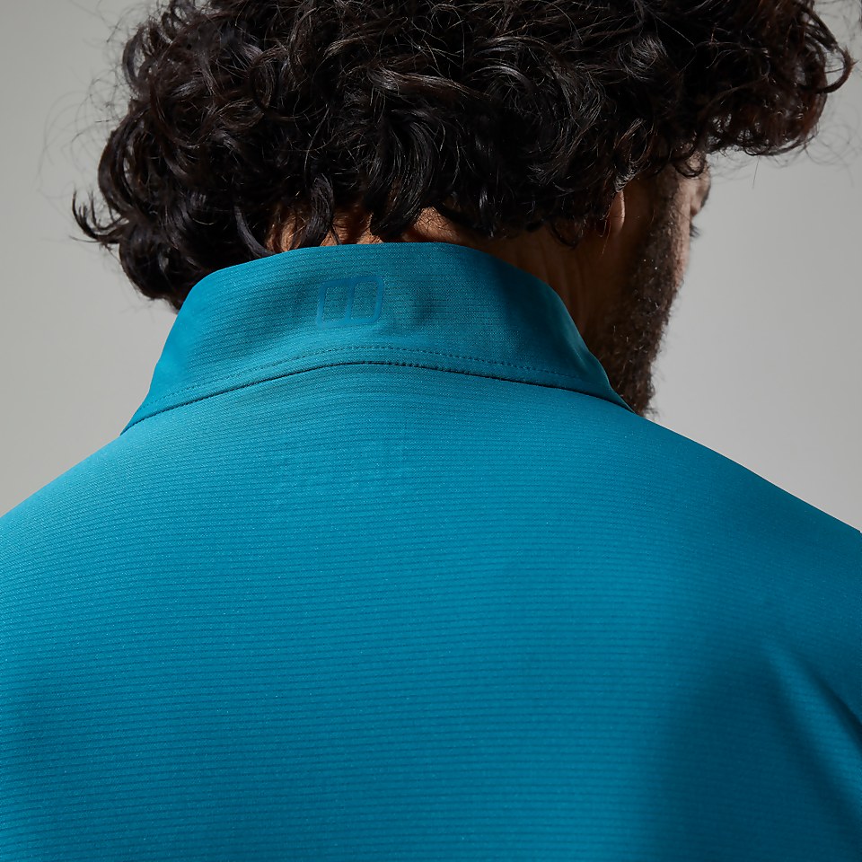 24/7 Long Sleeve Half Zip Tech T-Shirt für Herren - Türkis