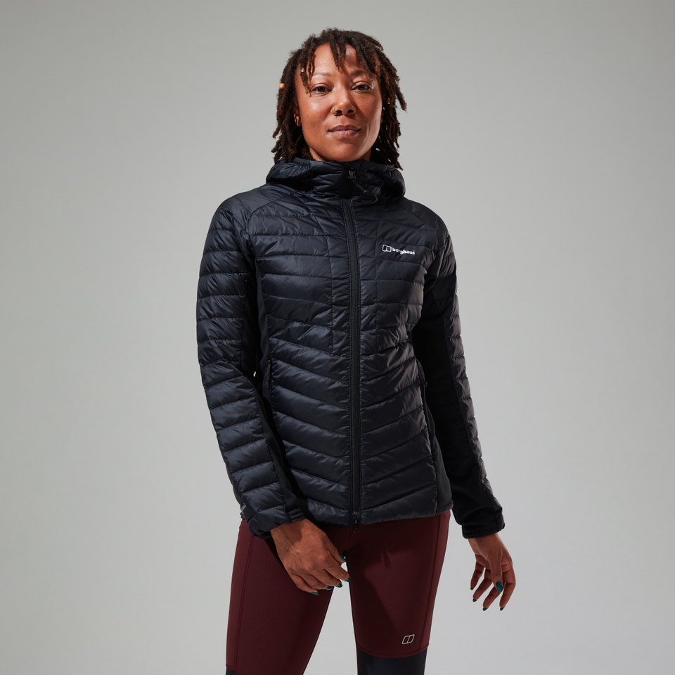 Tephra 2.0 Kapuzen-Isolierjacke für Damen Schwarz