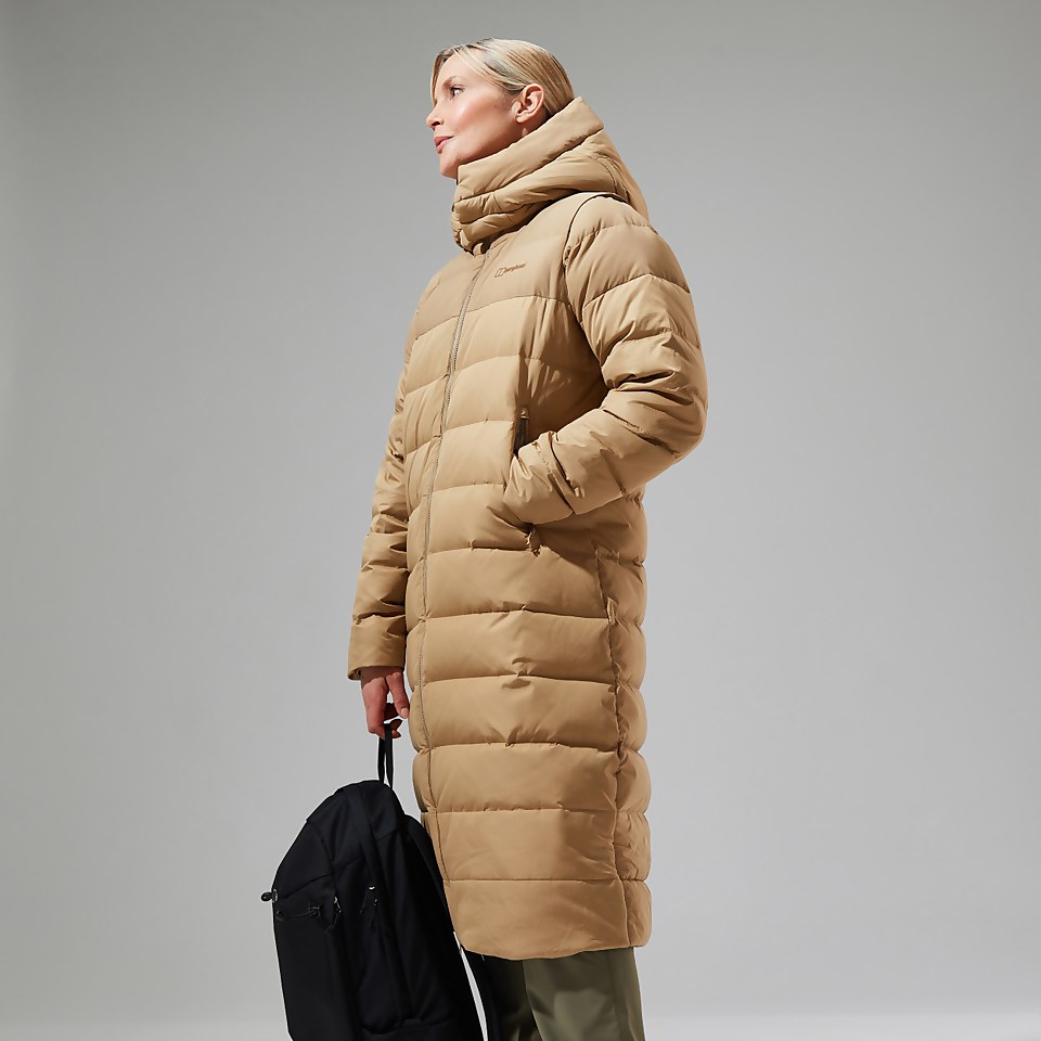 Women's Embo 4in1 Down Insulated Long Jacket - Natural