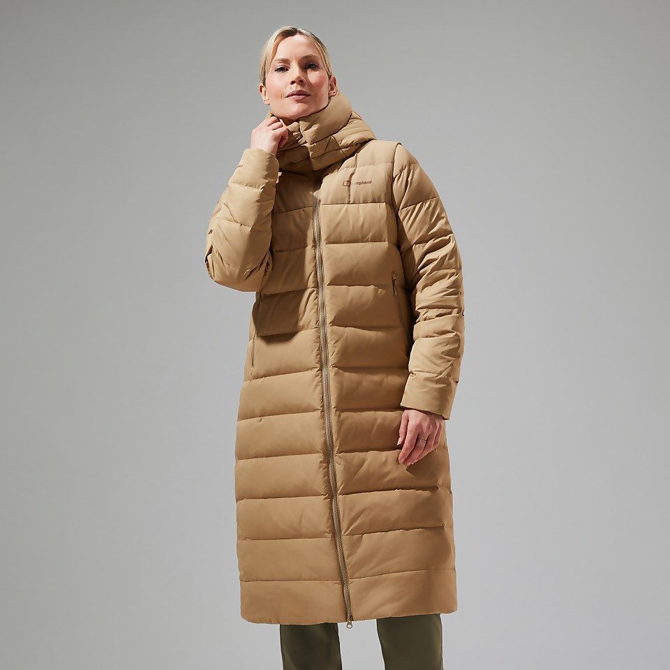 Women's Embo 4in1 Down Insulated Long Jacket - Natural
