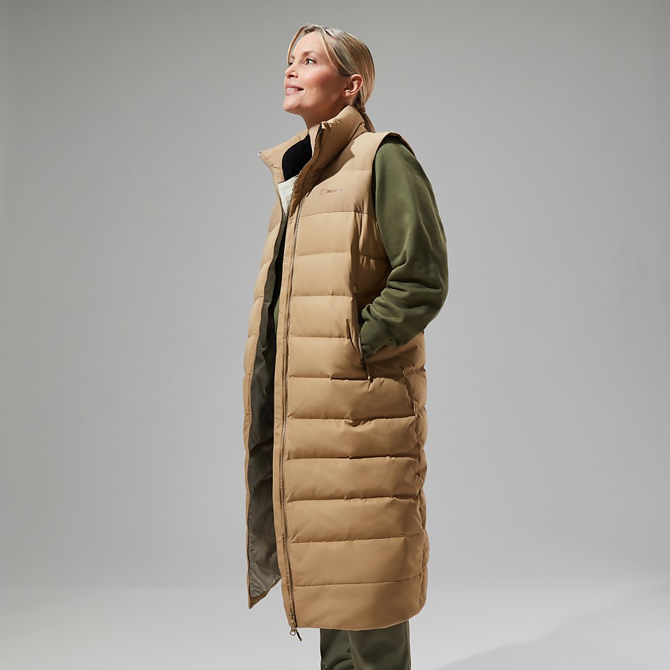 Women's Embo 4in1 Down Insulated Long Jacket - Natural