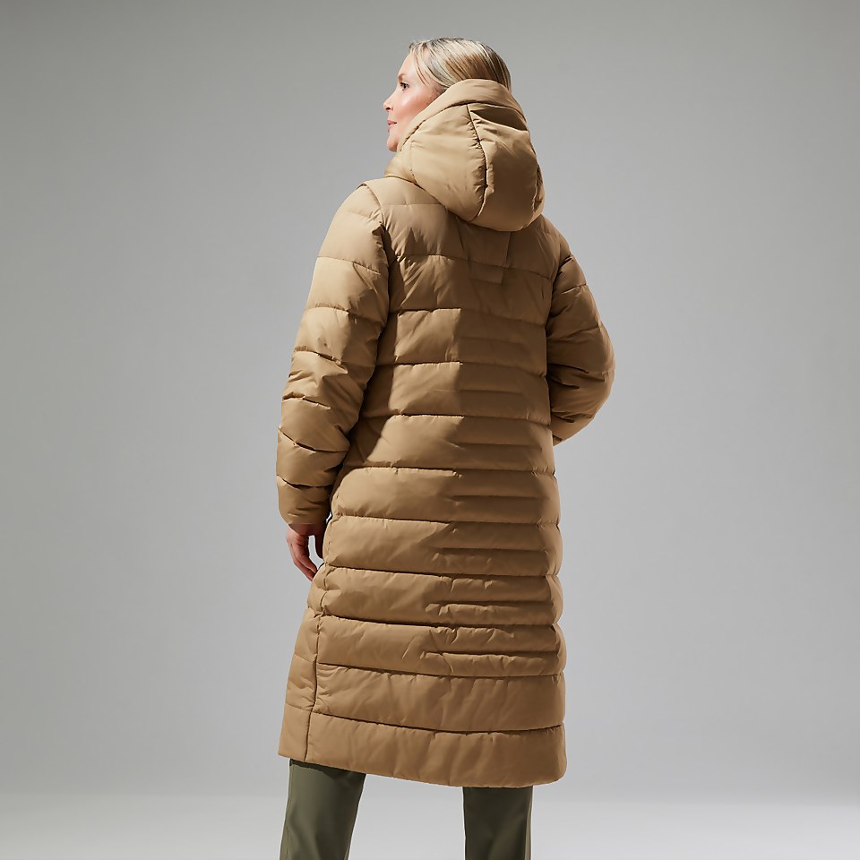 Women's Embo 4in1 Down Insulated Long Jacket - Natural