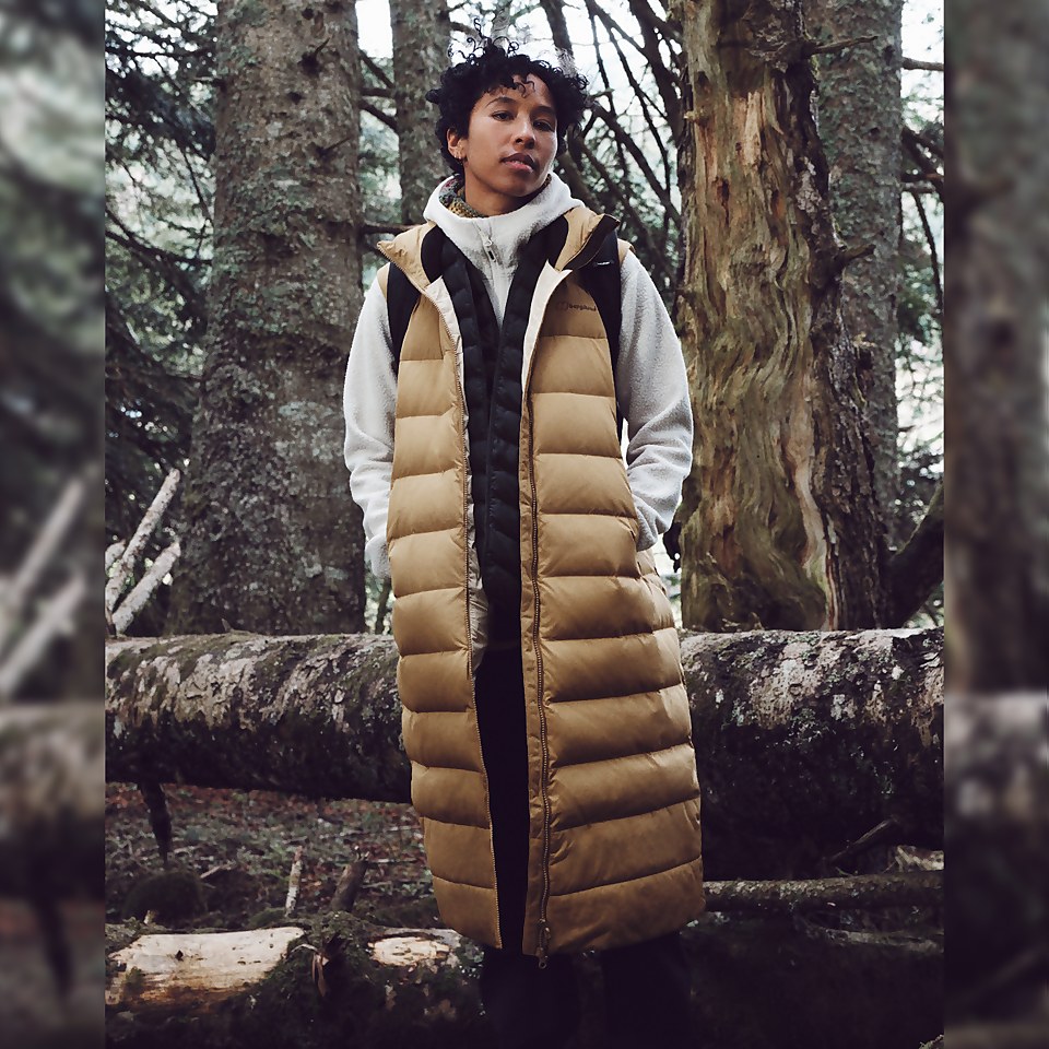 Women's Embo 4in1 Down Insulated Long Jacket - Natural